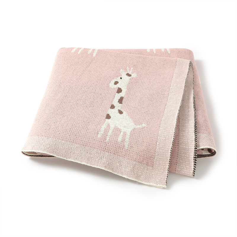 Baby Nursery Boy - Katoen Gebreide Baby Deken Pasgeboren Jongens