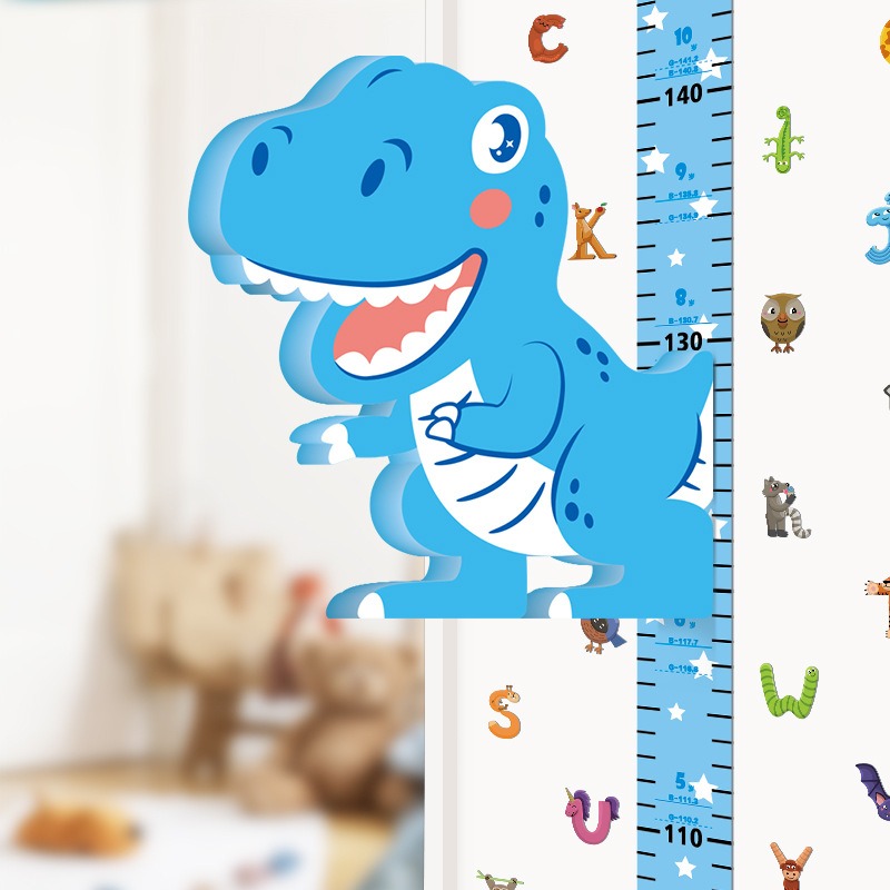 Baby Girl Nursery Quotes - Liniaal Giraffe 3D Hoogte Stickers Baby