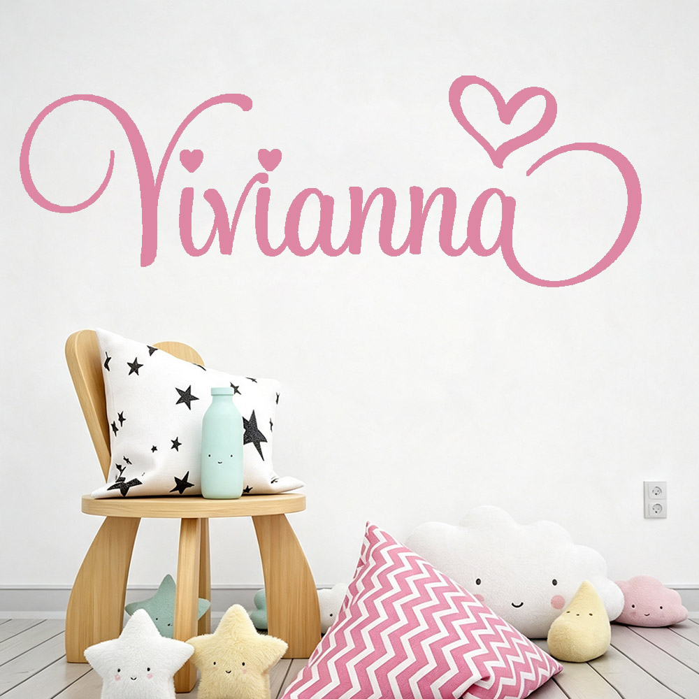 Baby Girl Nursery Quotes - Muurstickers voor kinderkamers Gepersonaliseerde kindernaam Vinyl