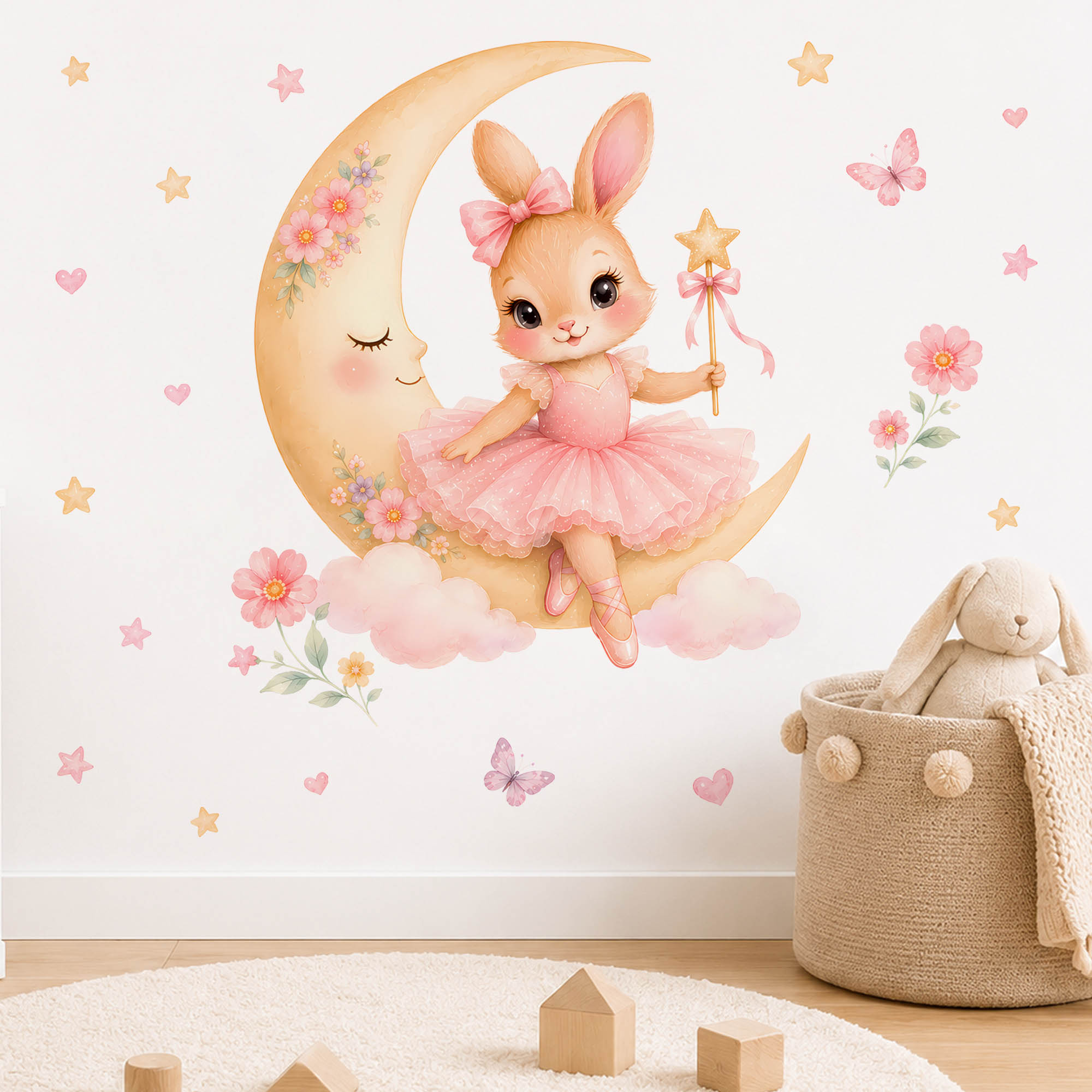 Waterverf Ballerina Konijn Maa - Baby Nursery Decor Girl recensie en prijs