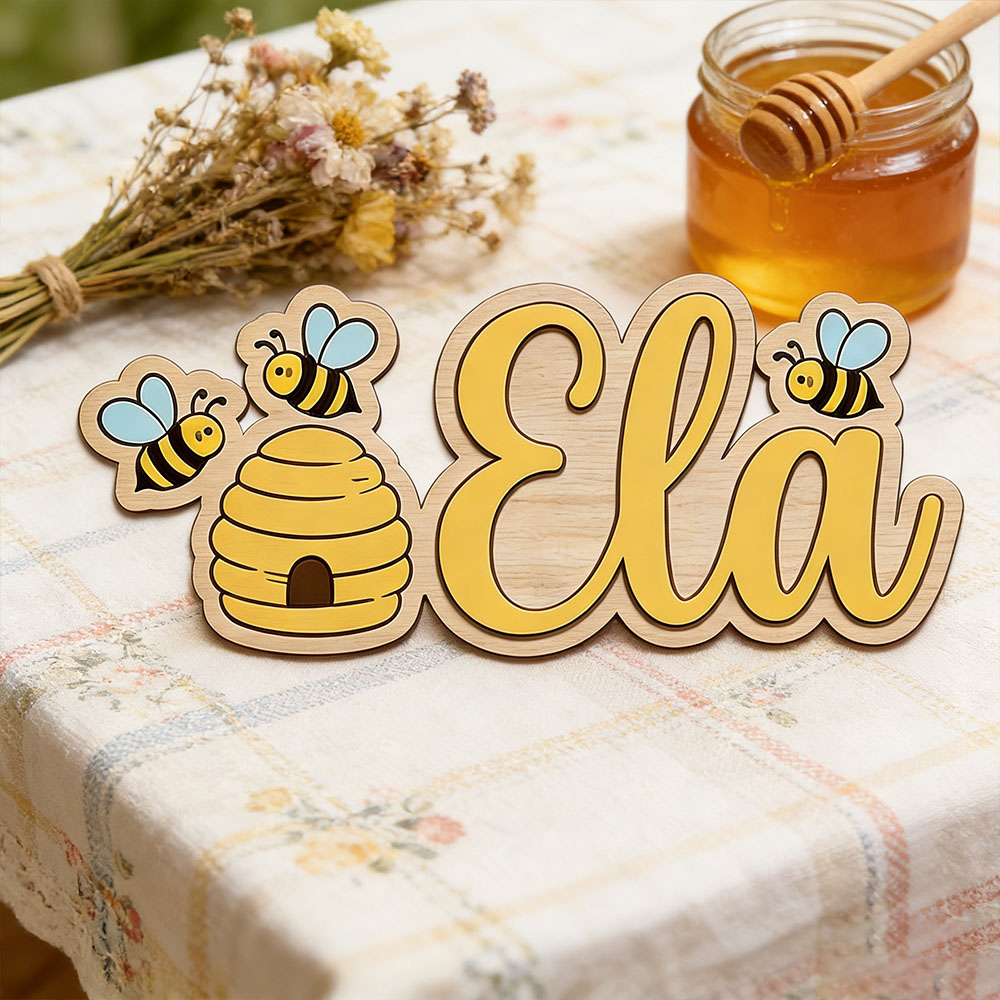 Gepersonaliseerde schattige bi - Baby Nursery Decor Girl recensie en prijs