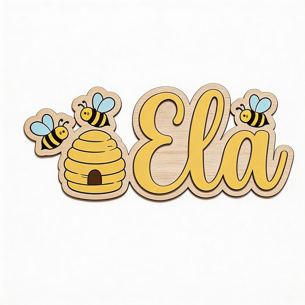Gepersonaliseerde schattige bi - Baby Nursery Decor Girl recensie en prijs