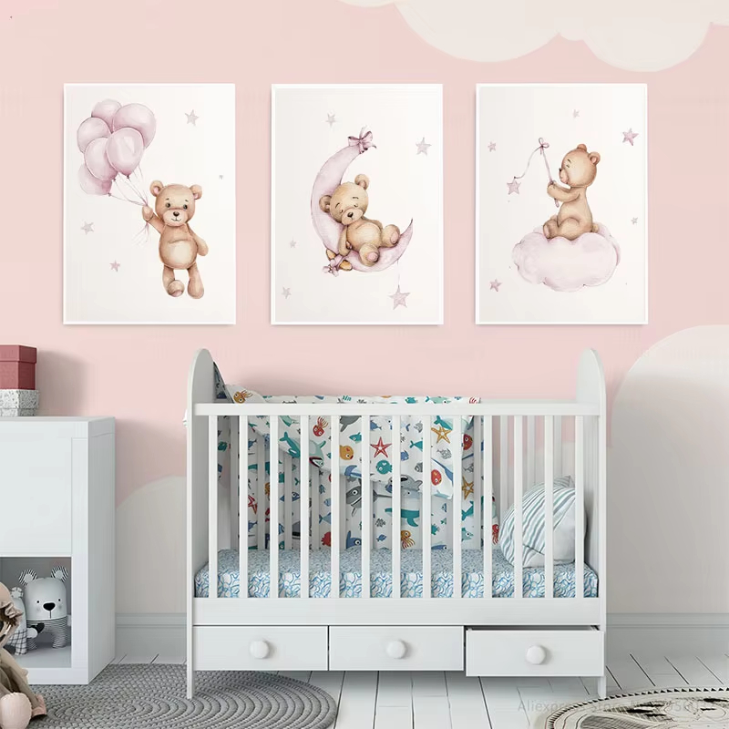 Berenspeelkamer Wanddecoratie  - Baby Nursery Decor Girl recensie en prijs